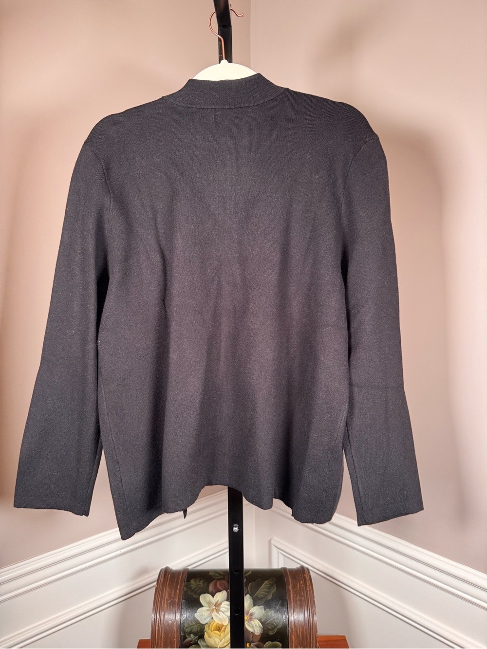 NWT Jones New York Signature XL Black Gold Button Sweater Jacket Cardigan - Picture 5 of 5